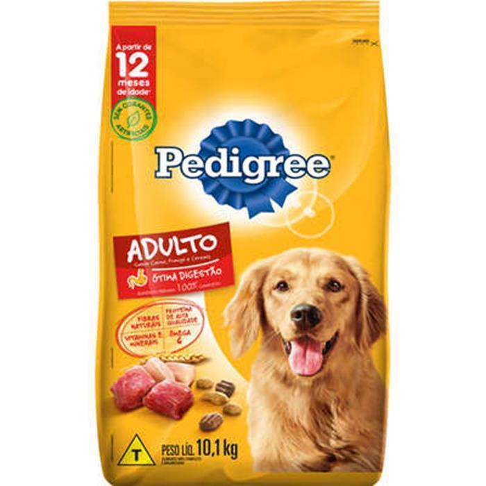 Pedigree Cães Adultos Carne, Frango E Cereais 10Kg