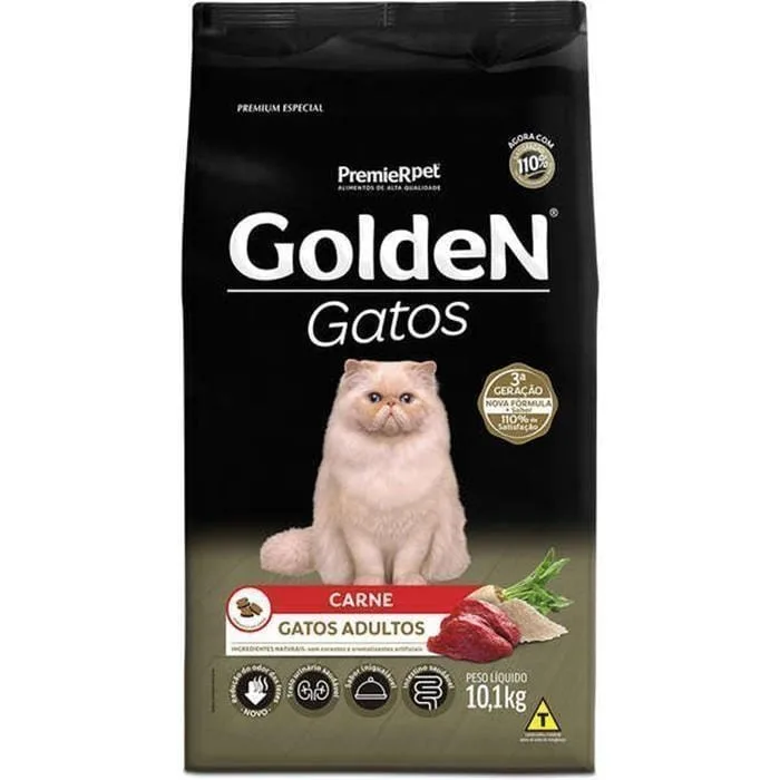 Golden Gatos Adultos Carne 10Kg