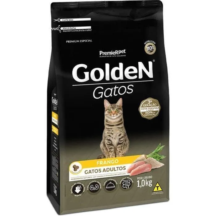 Golden Gatos Adultos Frango 1Kg