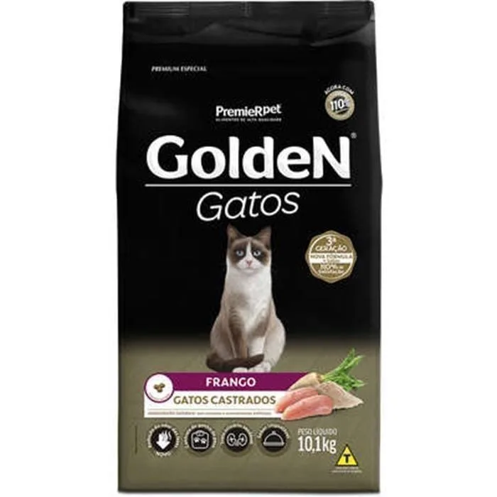 Golden Gatos Castrados Frango 10Kg