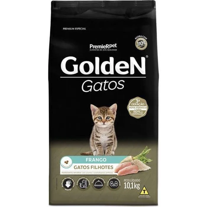 Golden Gatos Filhotes Frango 10Kg