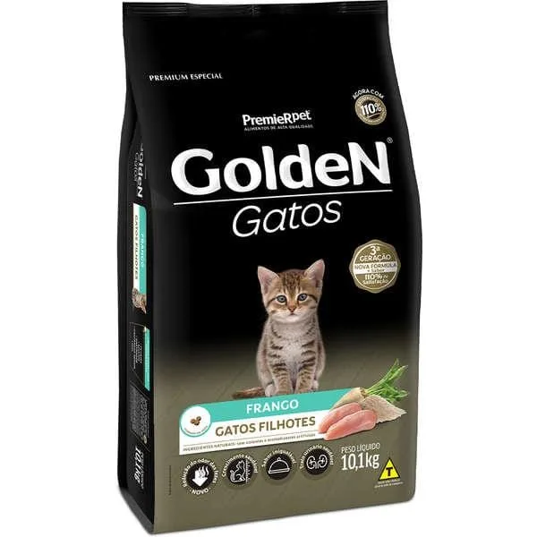 Golden Gatos Filhotes Frango 10Kg
