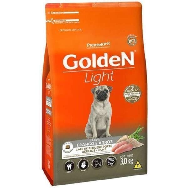 Golden Light Cães Adultos Raça Pequena 3Kg