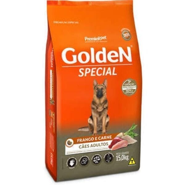 Golden Special Cães Adultos Frango E Carne 15Kg