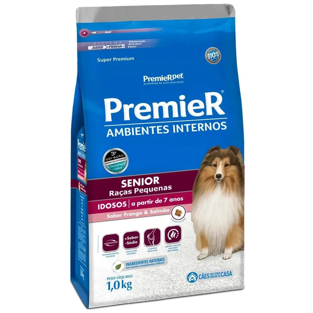 Premier Ambientes Internos Cães Sênior 1Kg