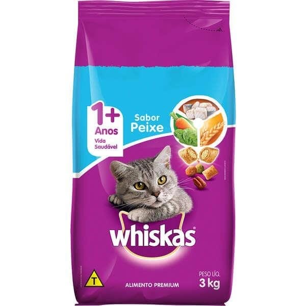 Whiskas Gatos Adultos Peixe 3Kg