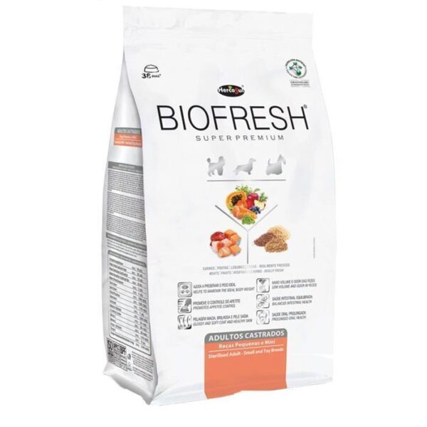 Biofresh Cães Adultos Castrados Raça Pequena 3Kg