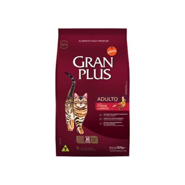 Granplus Gatos Adultos Carne E Arroz 3Kg
