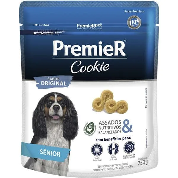 Premier Cookie Cães Adultos Sênior 250G