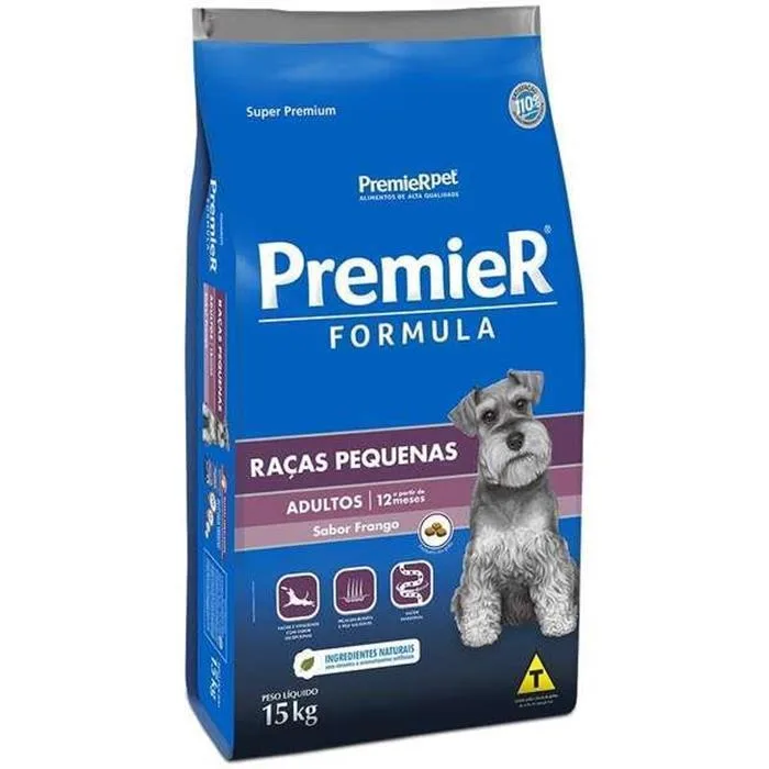 Premier Fórmula Cães Adultos Raça Pequena 15Kg