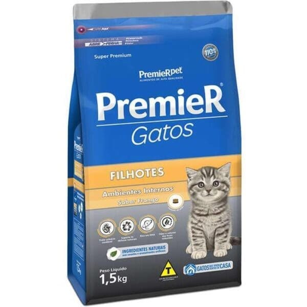 Premier Gatos Filhotes Frango 1,5Kg