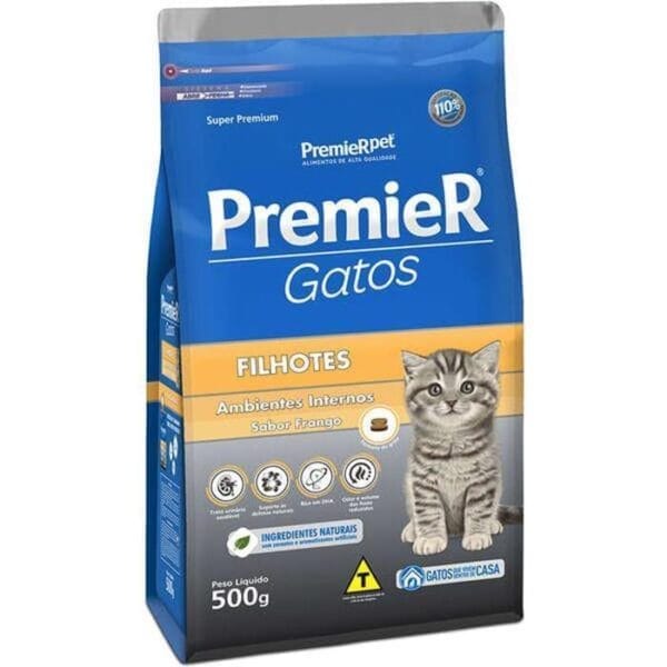 Premier Gatos Filhotes Frango 500G