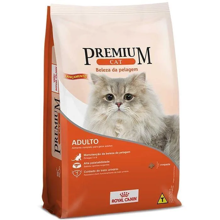 Premium Gatos Adultos Beleza Da Pelagem 10Kg