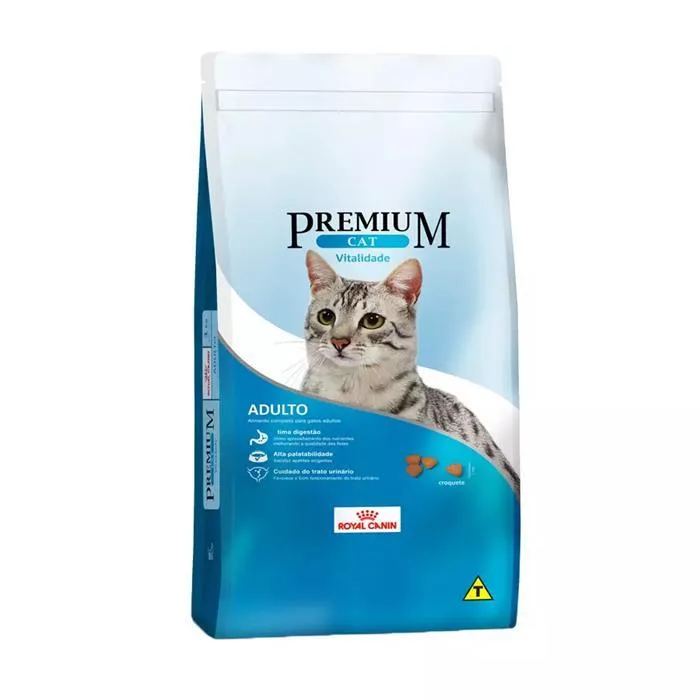 Premium Gatos Adultos Vitalidade 1Kg