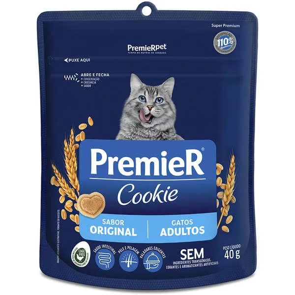 Premier Cookie Gatos Adultos 40G