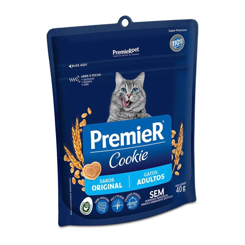 Premier Cookie Gatos Adultos 40G