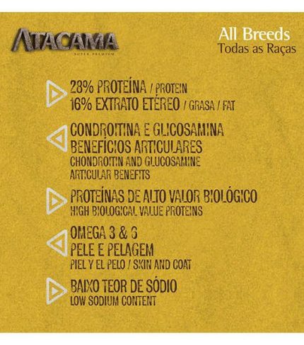 Atacama Cães Adultos Todos Os Tamanhos 20Kg