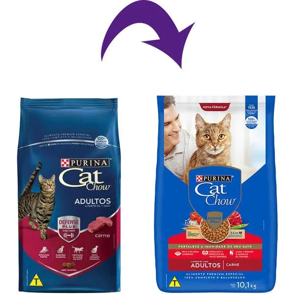 Cat Chow Gatos Adultos Carne 10Kg