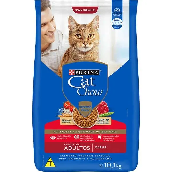Cat Chow Gatos Adultos Carne 10Kg