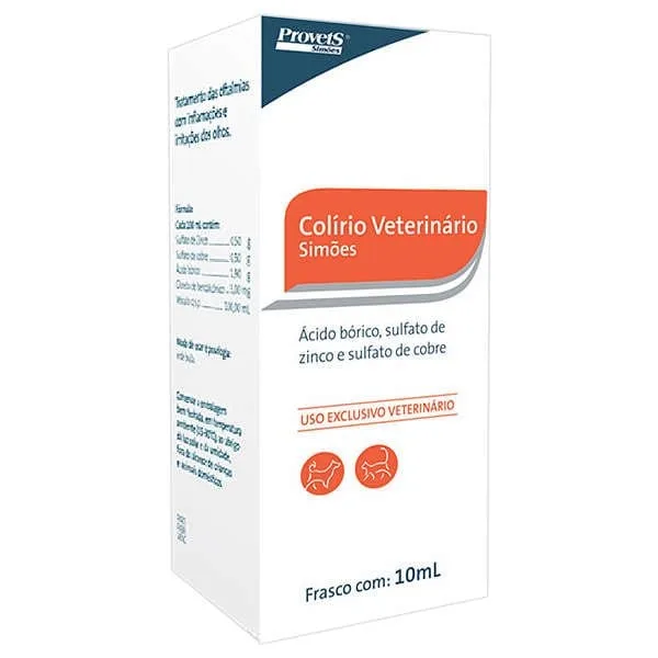 Colírio Veterinário Simoes 10Ml