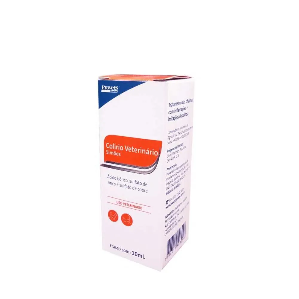 Colírio Veterinário Simoes 10Ml