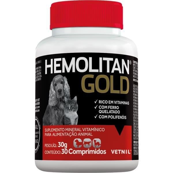 Hemolitan Gold 30G 30 Comprimidos
