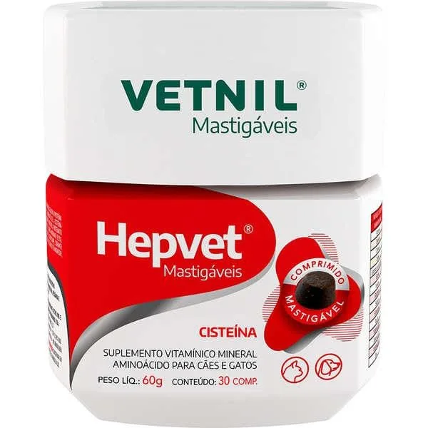 Hepvet Mastigável 30 Comprimidos