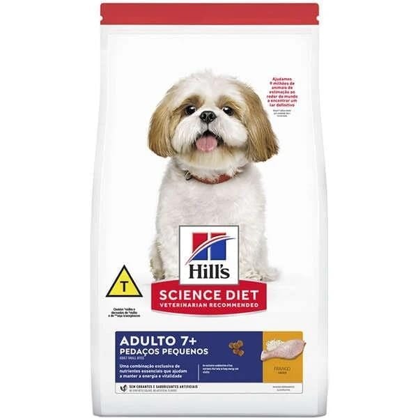 Hills Cães Adultos 7+ Pedaços Pequeno 2,4Kg