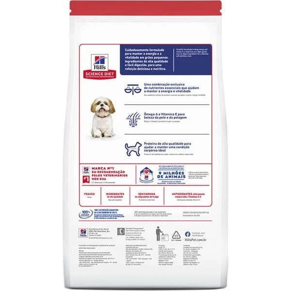 Hills Cães Adultos 7+ Pedaços Pequeno 2,4Kg