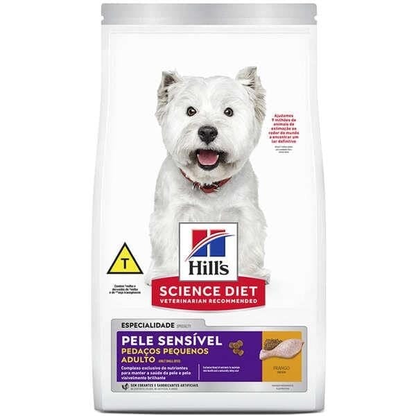 Hills Cães Adultos Pele Sensível Pedaços Pequenos 6Kg