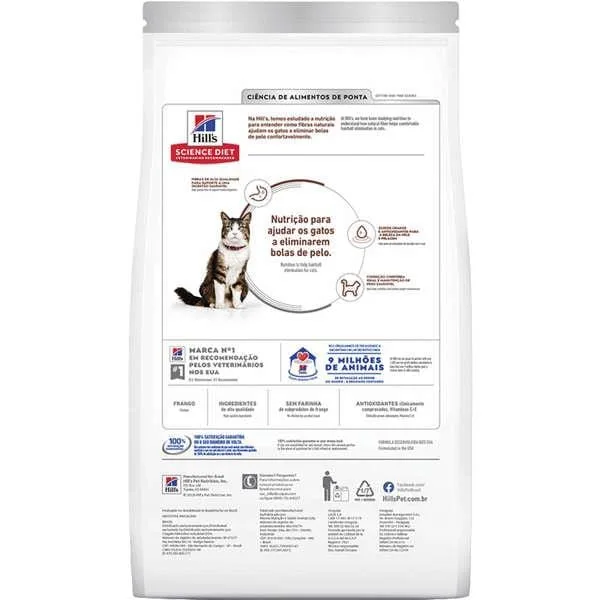 Hills Gatos Adultos Controle De Bolas De Pelo 6Kg