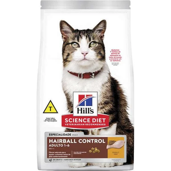 Hills Gatos Adultos Controle De Bolas De Pelo 6Kg