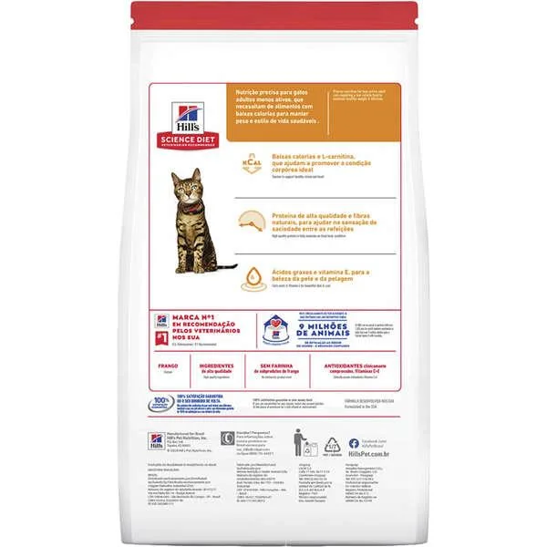 Hills Gatos Adultos Light 6Kg