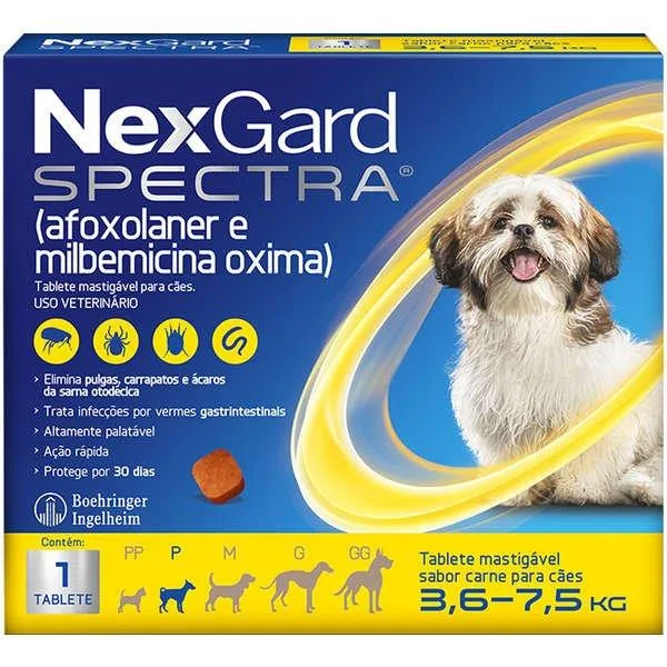 Nexgard Spectra Cães 3,6 A 7,5Kg
