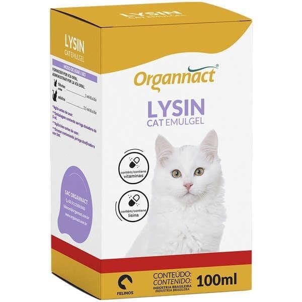 Organnact Cat Lysin Emulgel 100Ml