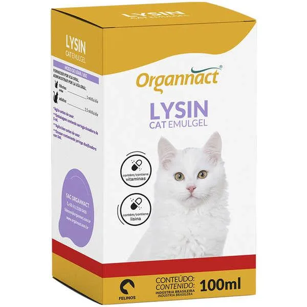 Organnact Cat Lysin Emulgel 100Ml
