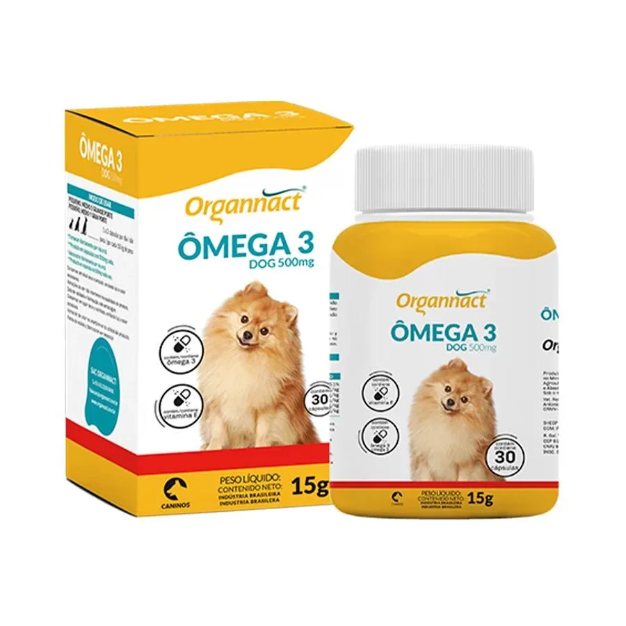 Organnact Ômega 3 Dog 500Mg