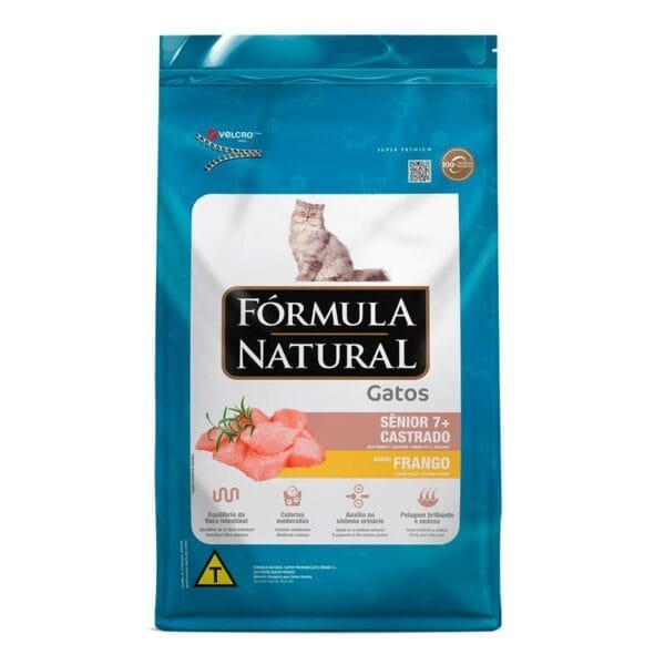 Fórmula Natural Gatos Castrados Sênior Frango 1Kg
