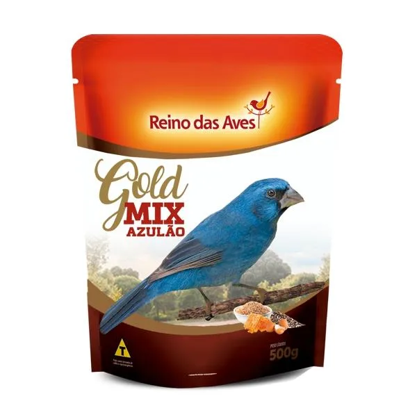 Azulao Gold Mix 500G - Reino Das Aves