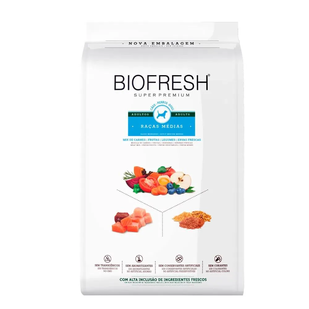 Biofresh Cães Adultos Raça Média 15Kg