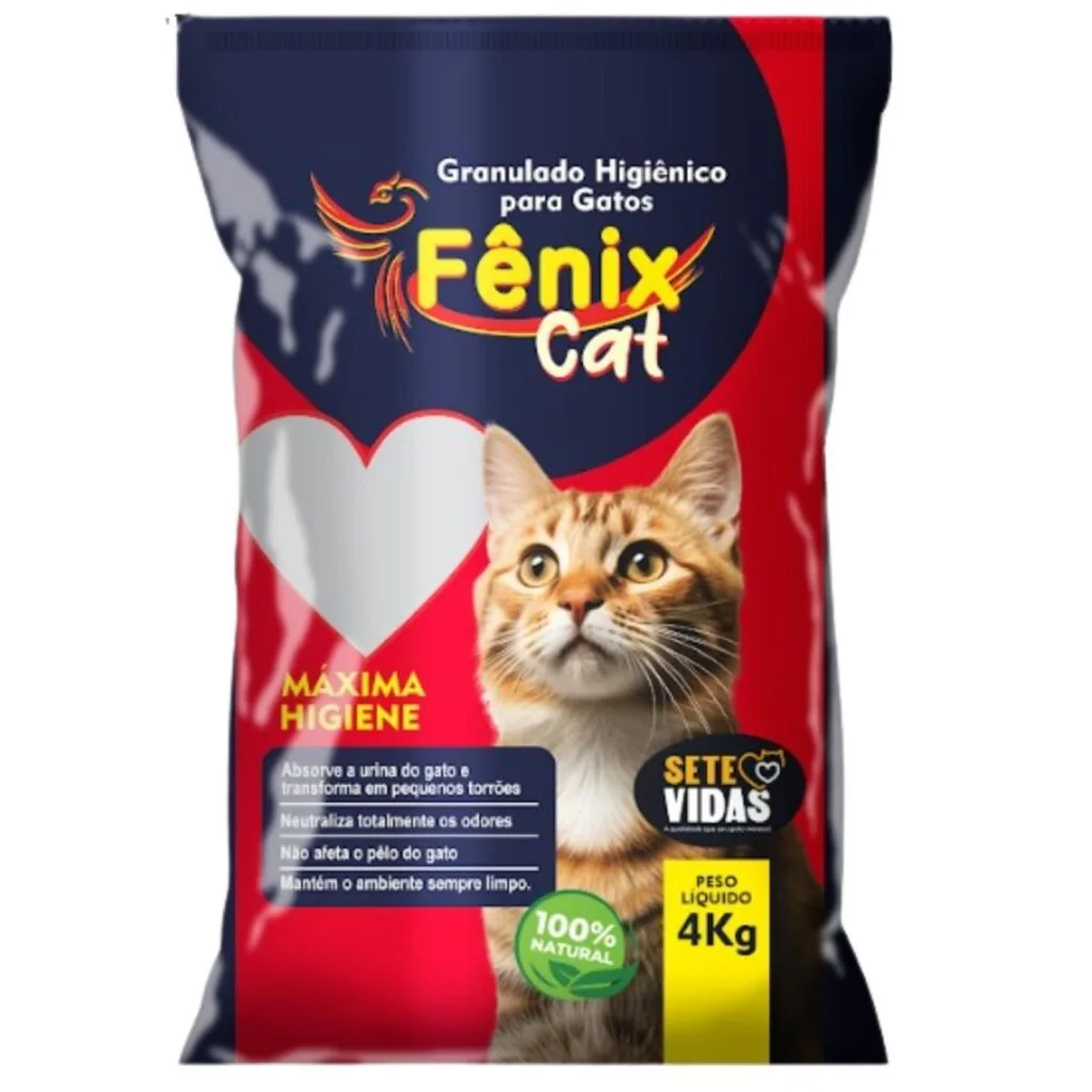 Areia Higienica Fenix Cat 4Kg