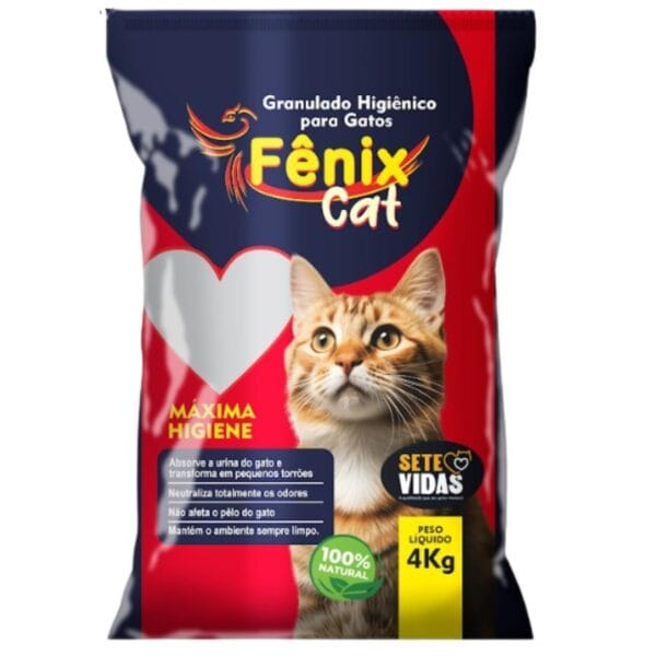 Areia Higienica Fenix Cat 4Kg