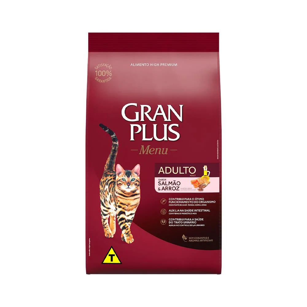 Granplus Gatos Adultos Salmão E Arroz 10,1Kg