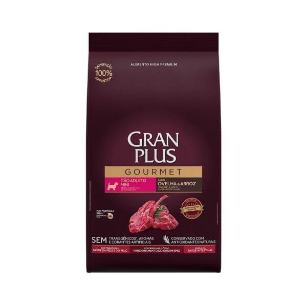 Granplus Gourmet Cães Adultos Mini E Pequeno Ovelha E Arroz Individual 10,1Kg