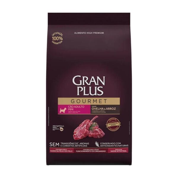 Granplus Gourmet Cães Adultos Raça Pequena Ovelha E Arroz 3Kg
